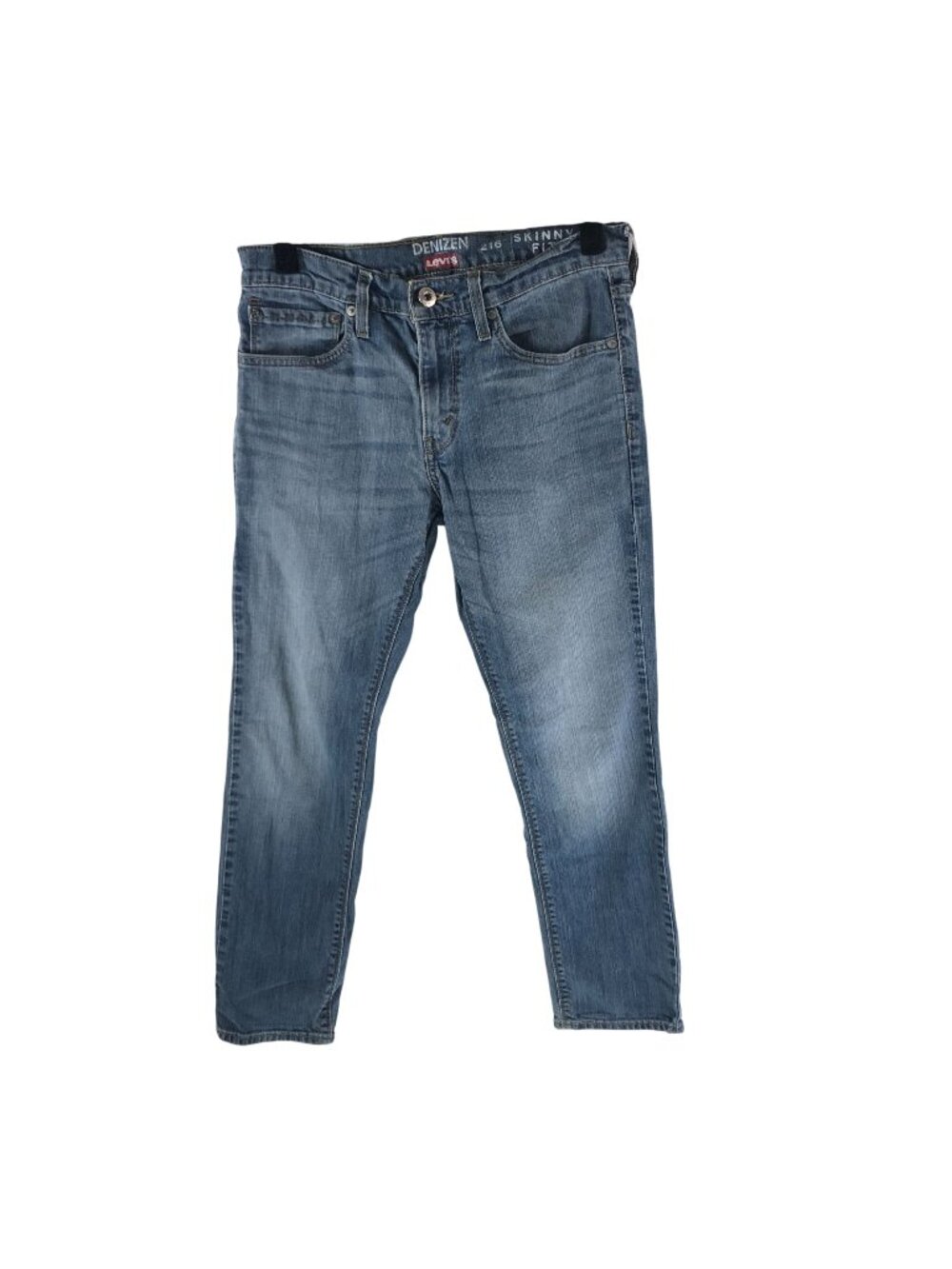 Denizen Levis 216 Skinny Fit Mens Jeans 31x30 Light Wash Stretch Denim